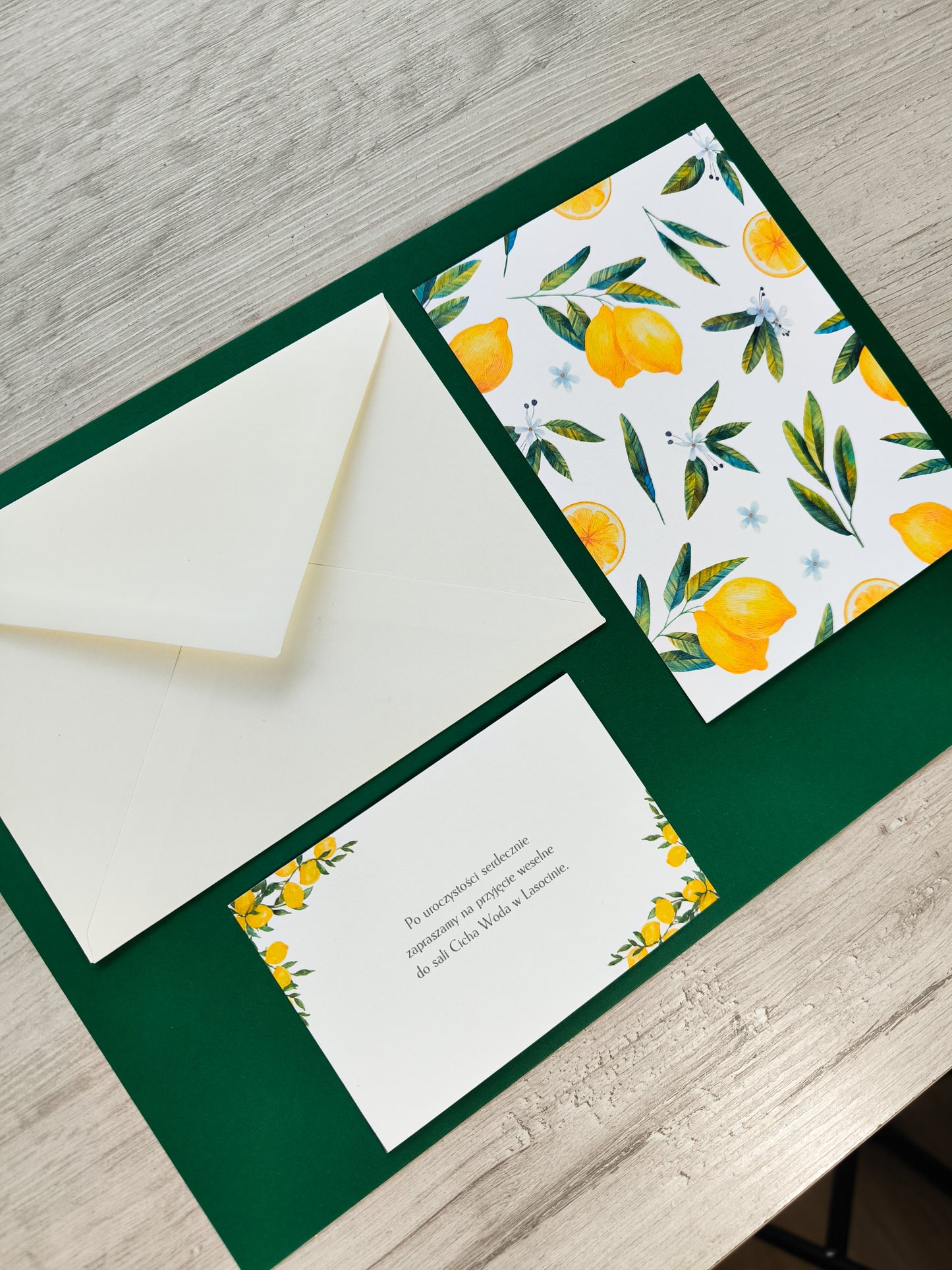 Zaproszenie ślubne Lemon Bliss