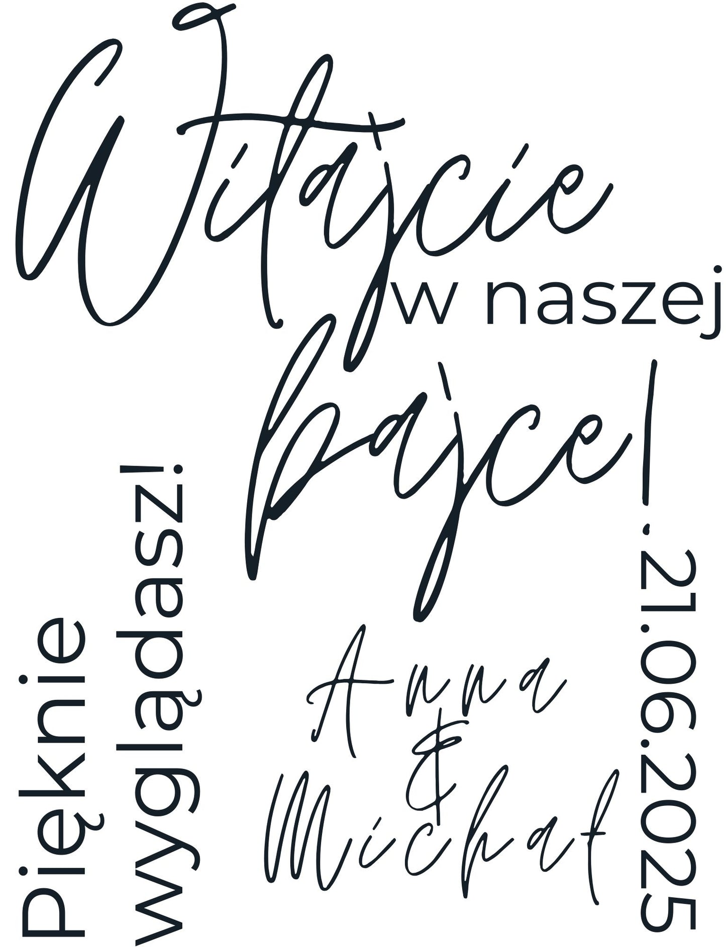 Naklejki na lustro Witajcie w naszej bajce