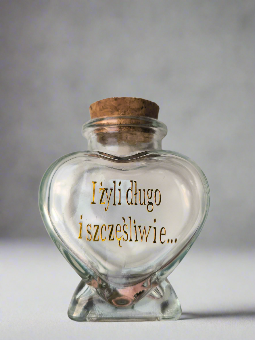 Butelka podziękowanie dla gości Happy Ever After