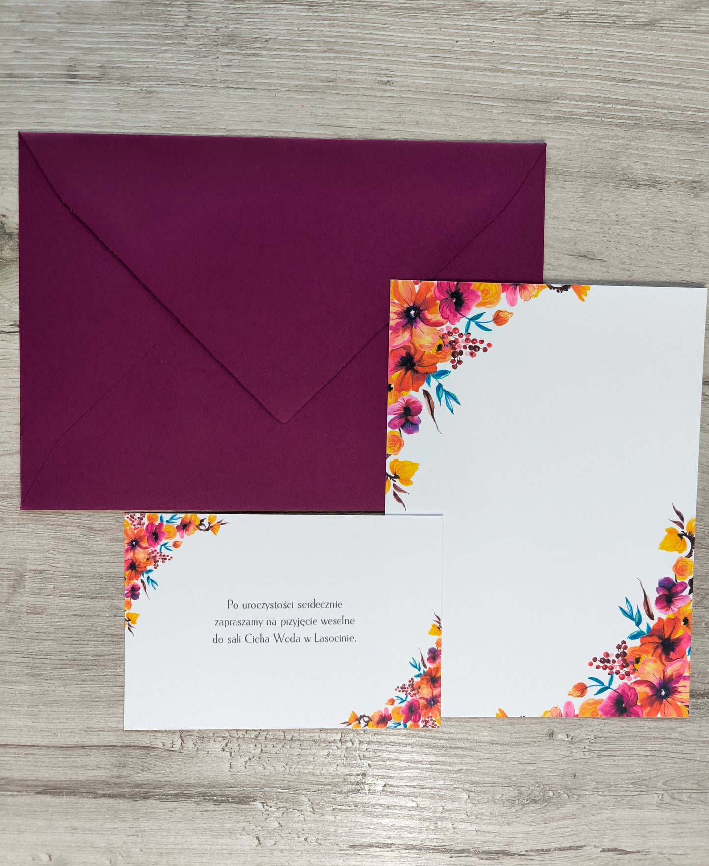 Zaproszenie ślubne Blossom Luxe