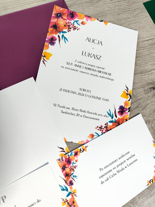 Zaproszenie ślubne Blossom Luxe