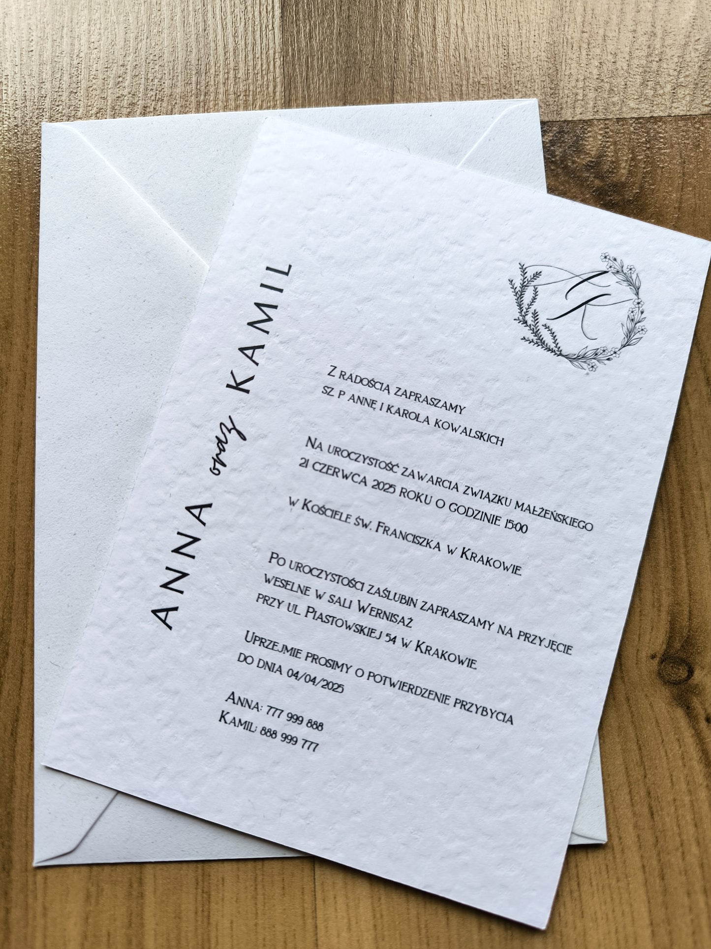 Zaproszenie ślubne Pure Elegance