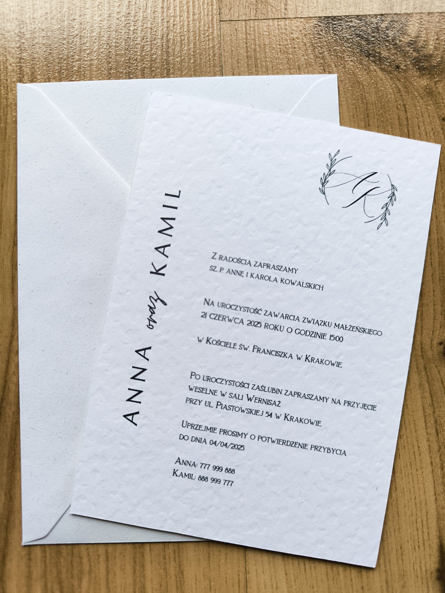 Zaproszenie ślubne Pure Elegance
