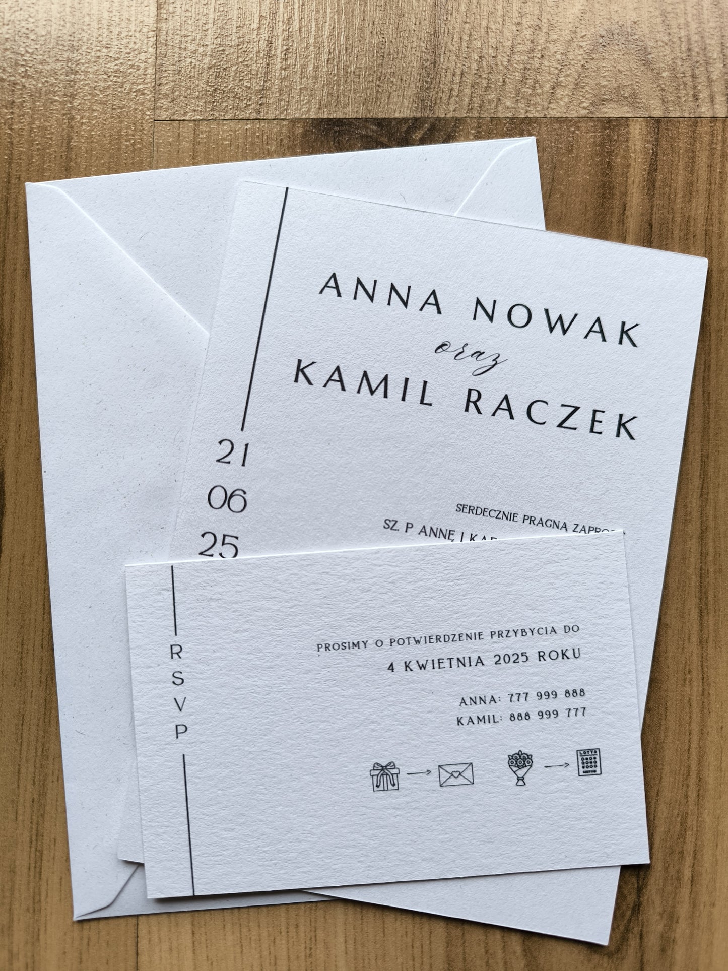 Zaproszenie ślubne Pure&Simple