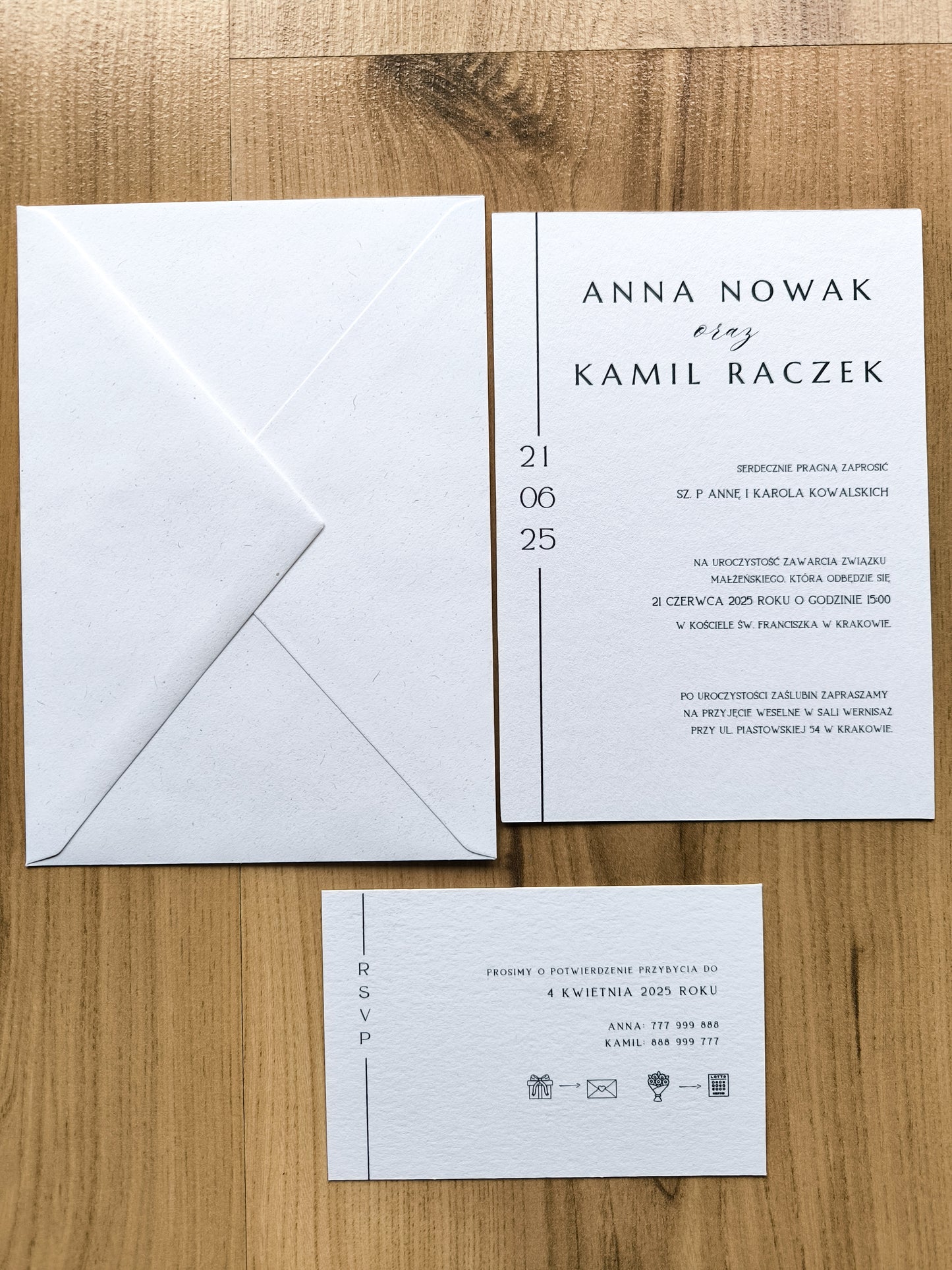 Zaproszenie ślubne Pure&Simple
