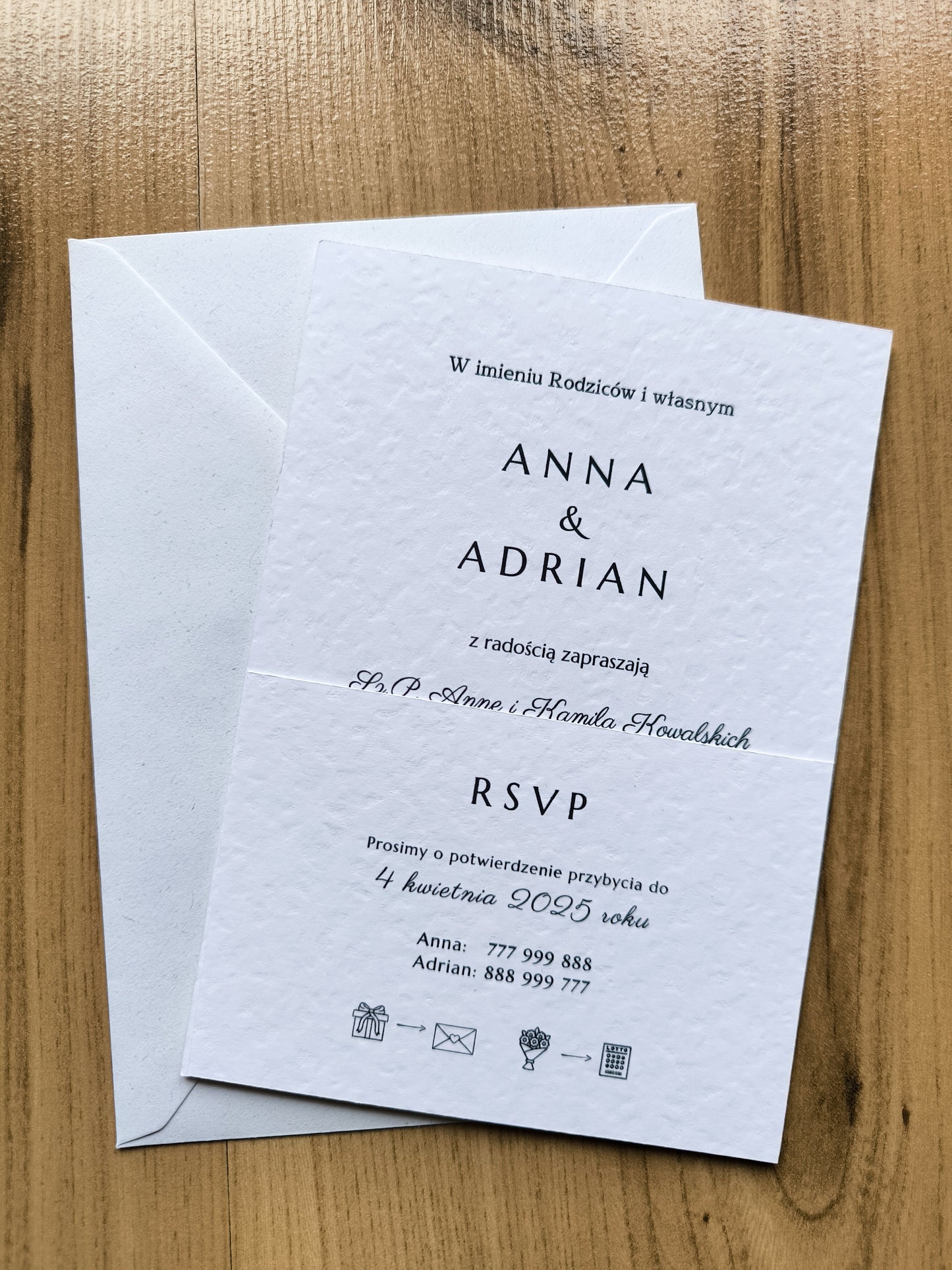 Zaproszenie ślubne Timeless Elegance