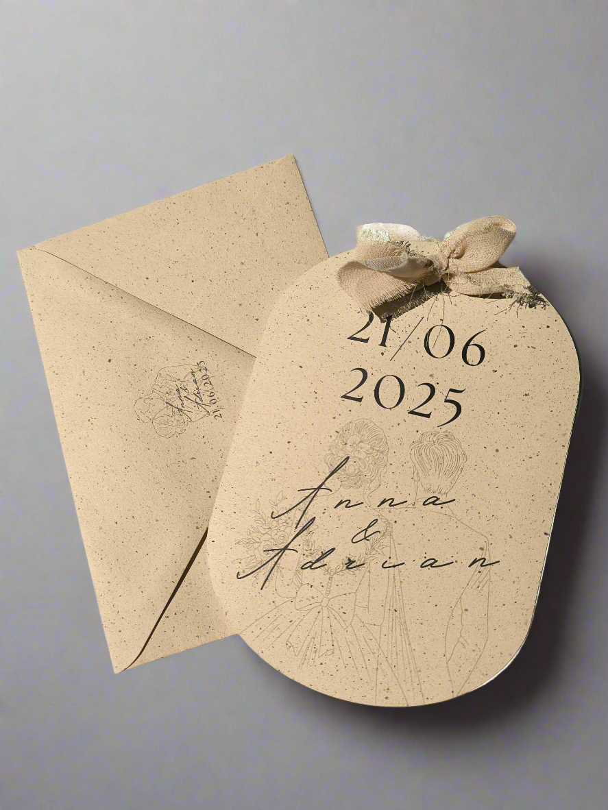 Zaproszenie ślubne Modern Romance