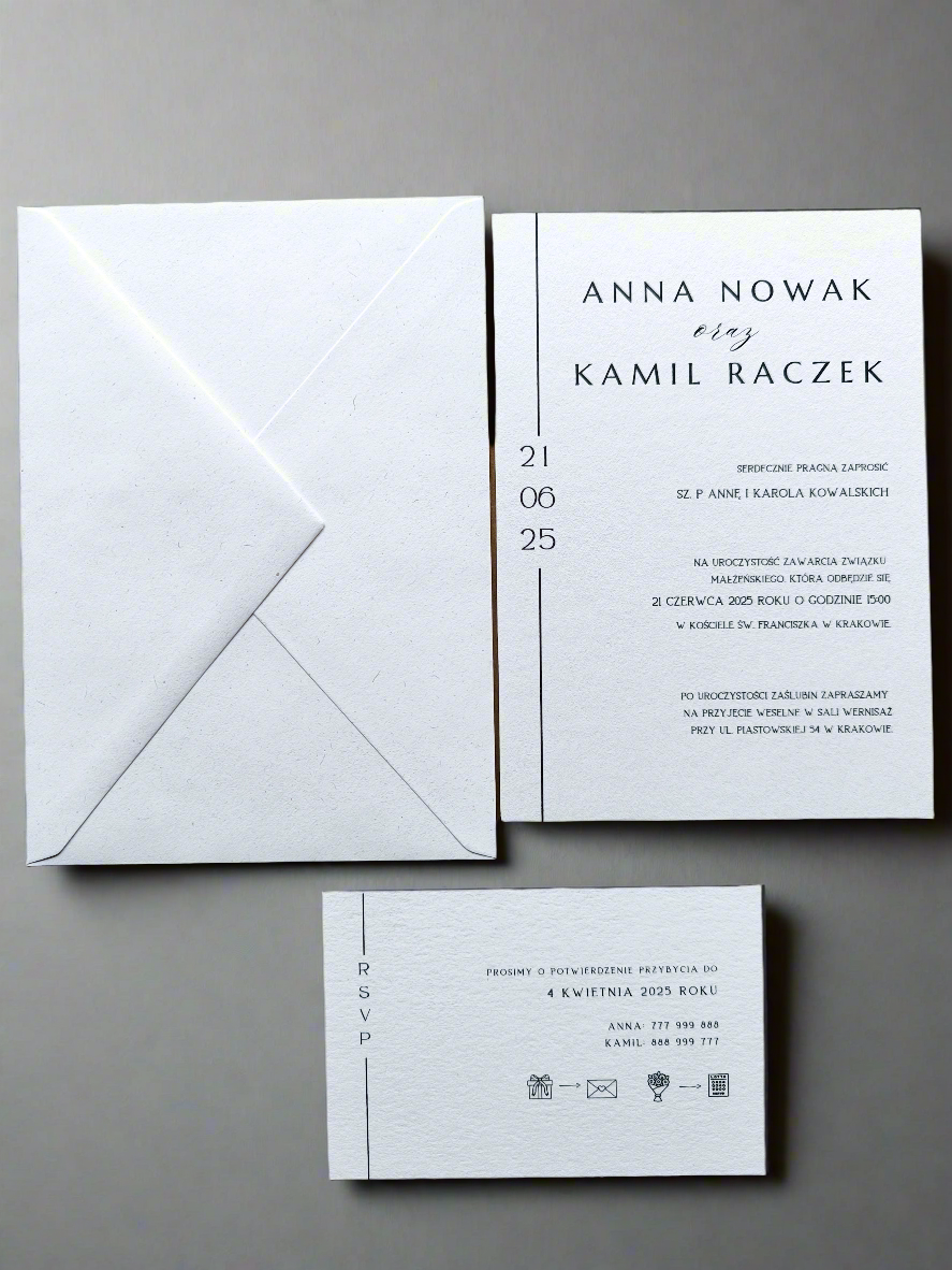 Zaproszenie ślubne Pure&Simple