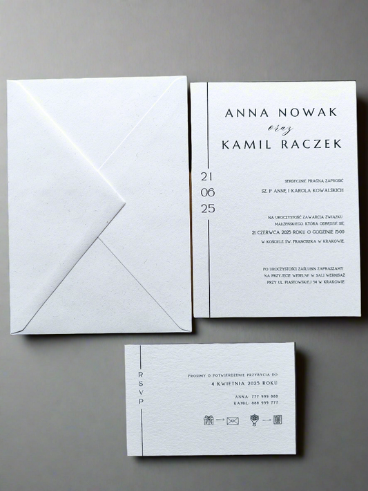 Zaproszenie ślubne Pure&Simple