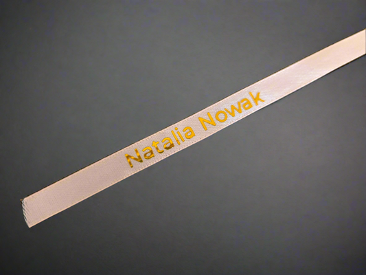 Winietka na kieliszek wstążka z naklejką