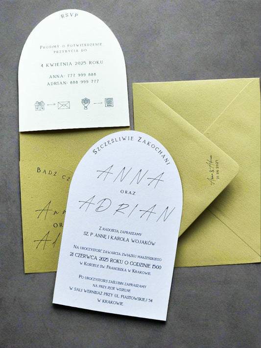Zaproszenie ślubne Lime Time